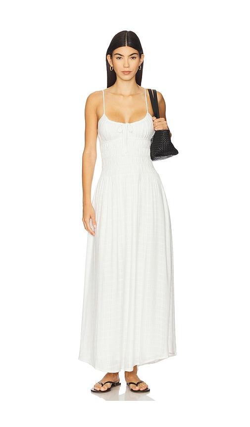 lspace tala maxi dress in ivory.