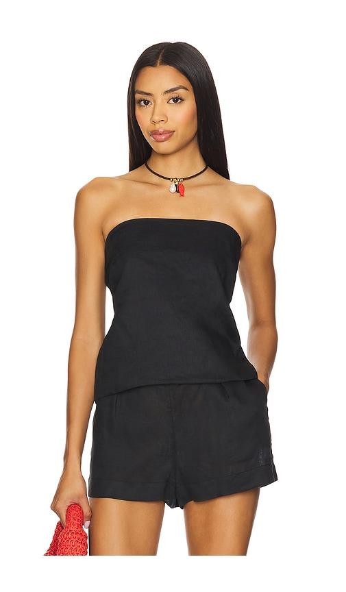 lspace tessa top in black.