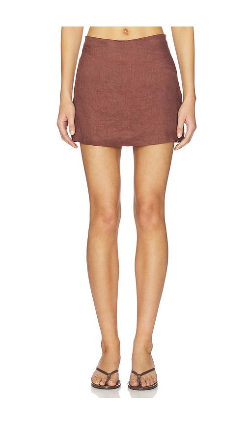 lspace venice skort in brown.
