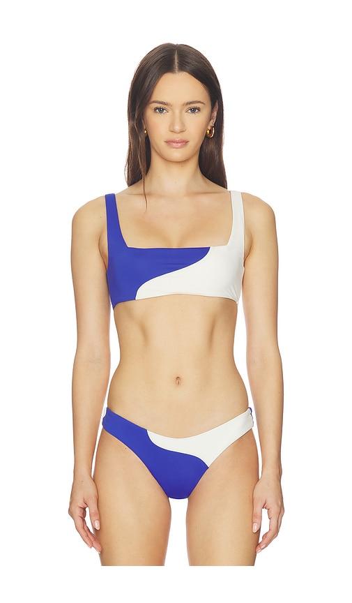 lspace zaina top in royal,white.