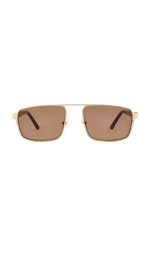 lu goldie billie sunglasses in brown.