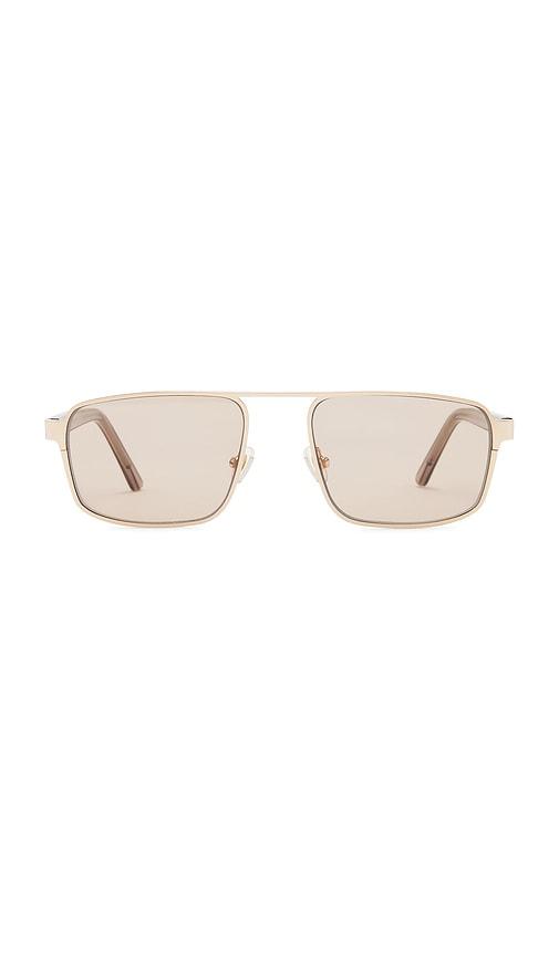 lu goldie billie sunglasses in tan.