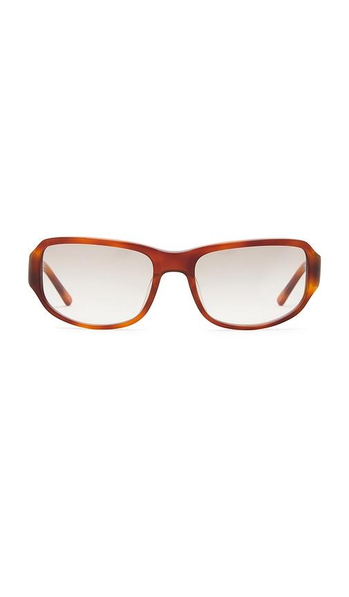 lu goldie cleo sunglasses in cognac.