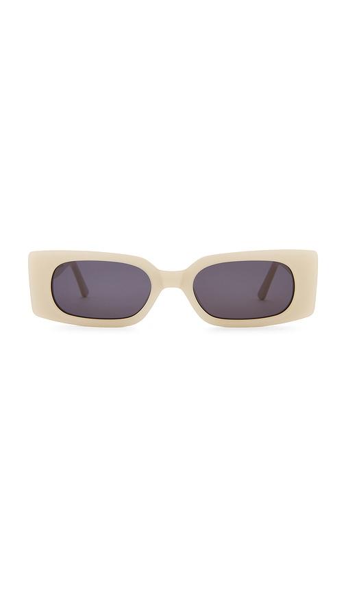 lu goldie salome sunglasses in white.