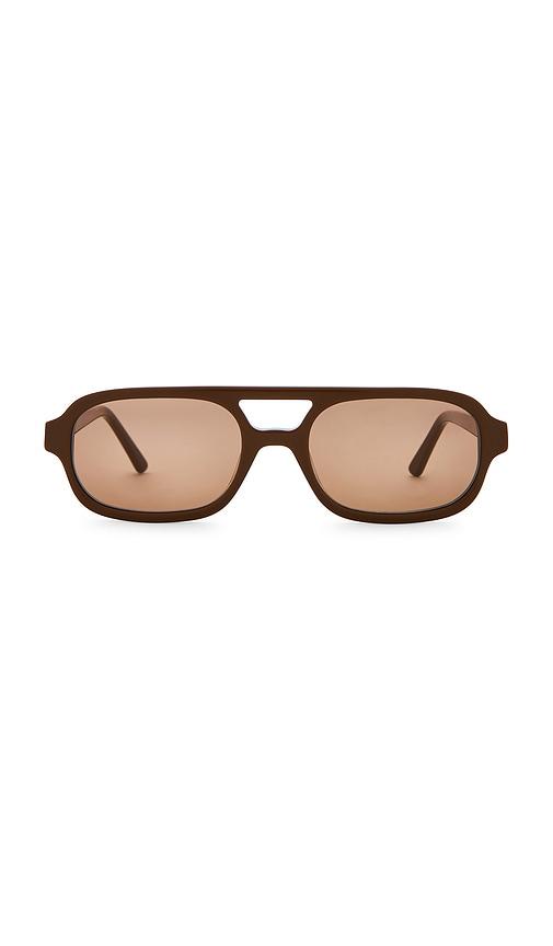 lu goldie sofia sunglasses in brown.