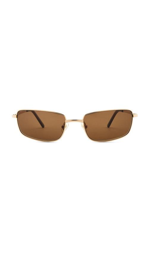 lu goldie yuki sunglasses in brown.