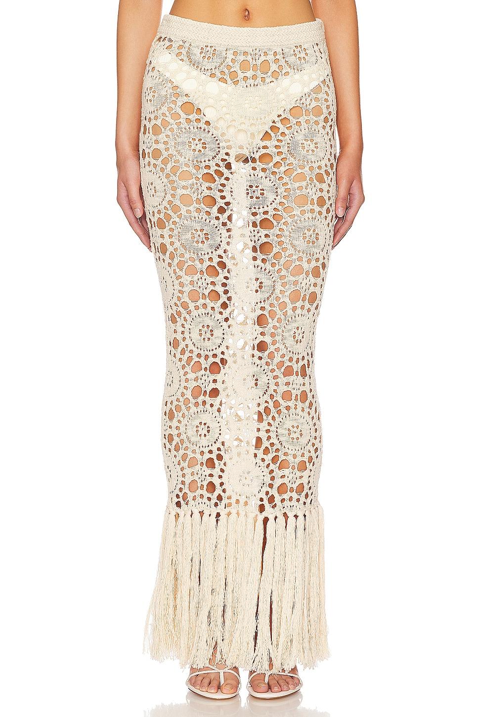 luanne maxi skirt in light beige