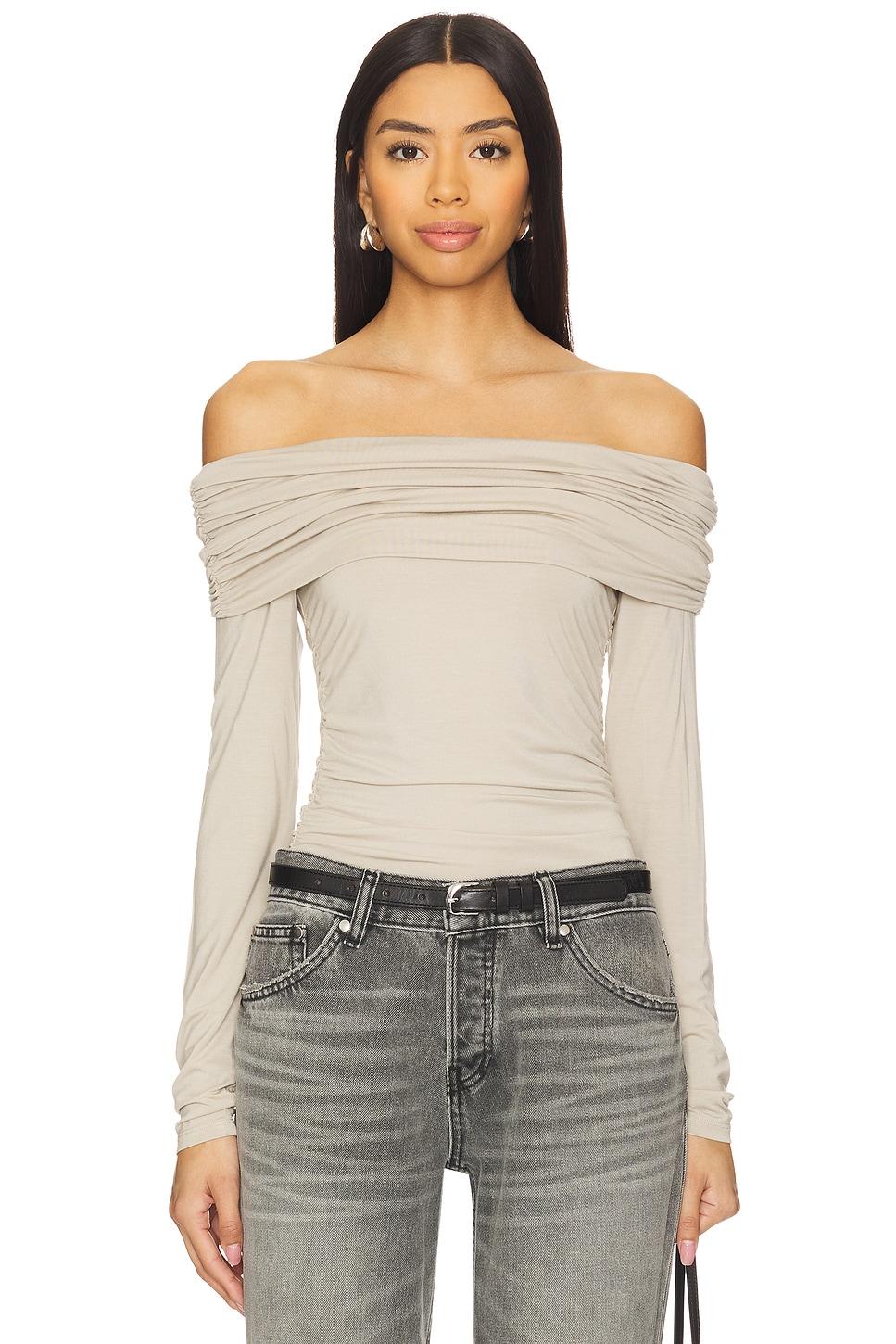 luca off shoulder long sleeve