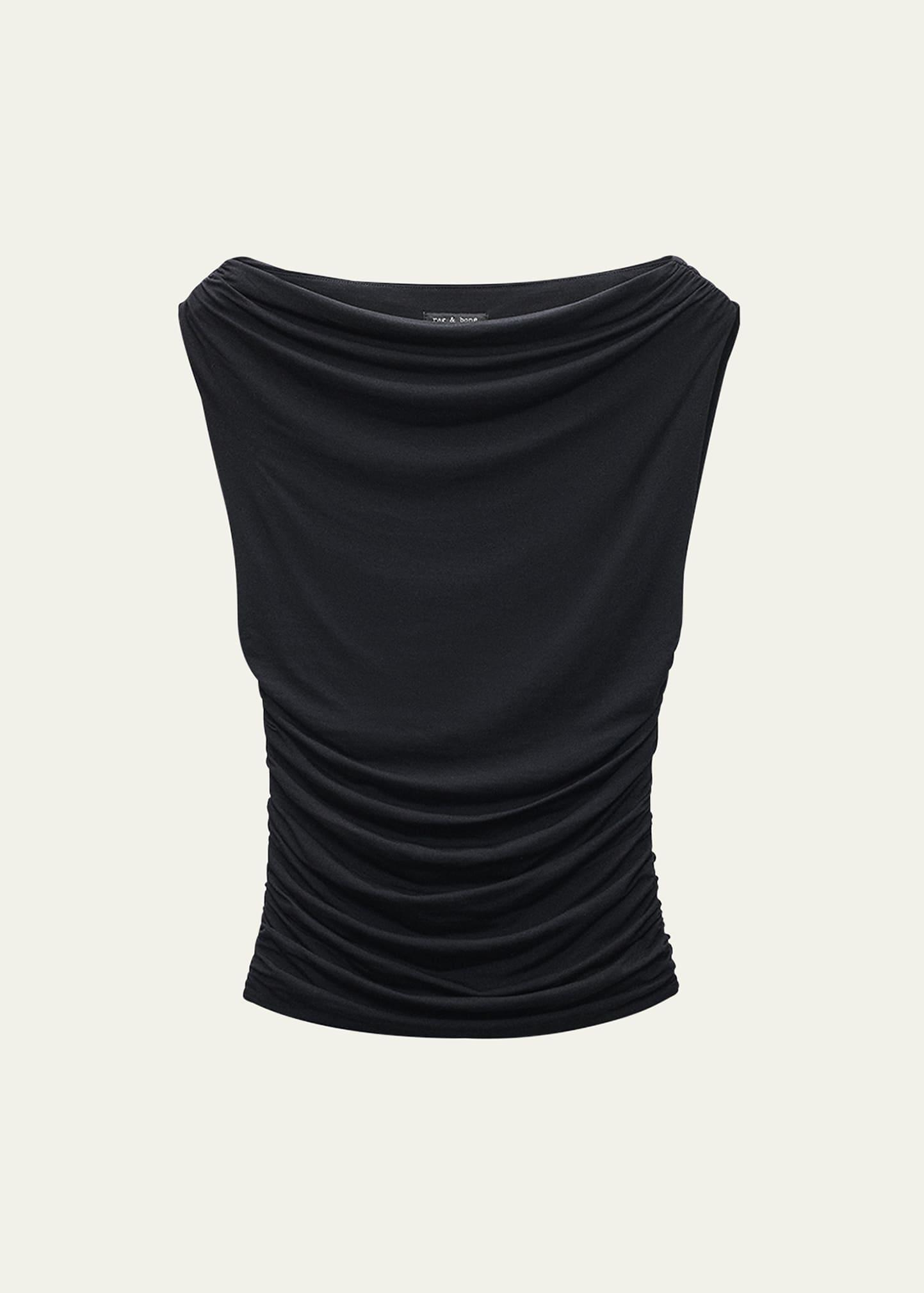 luca shirred top
