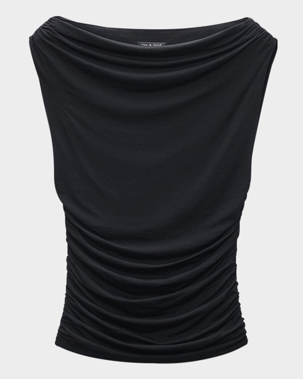 luca shirred top
