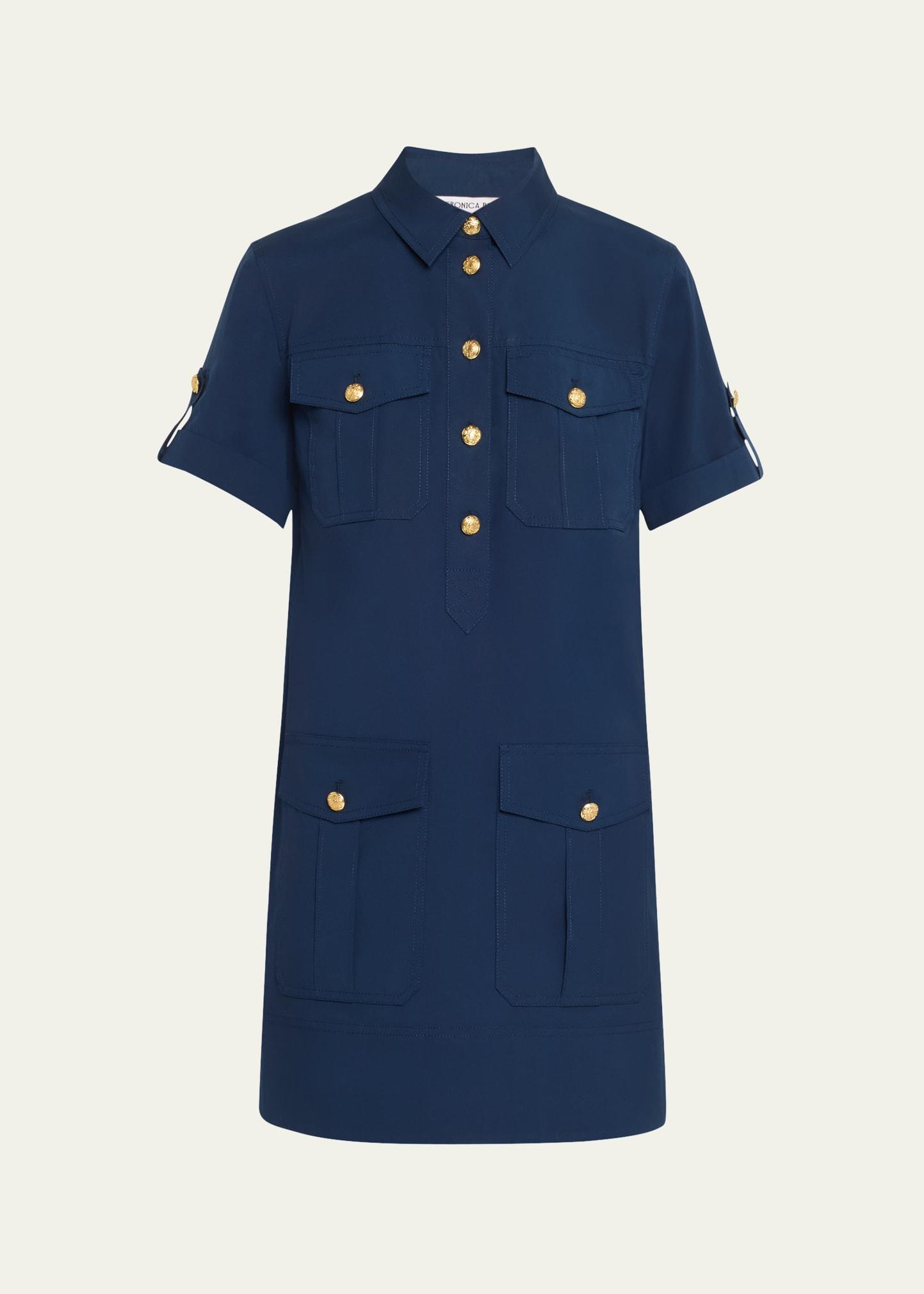 lucca short-sleeve cotton shirtdress