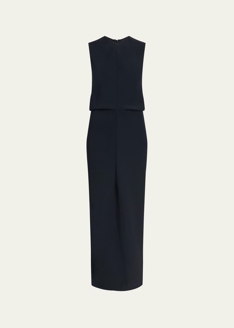 luci long bi-stretch suiting dress