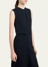luci long bi-stretch suiting dress