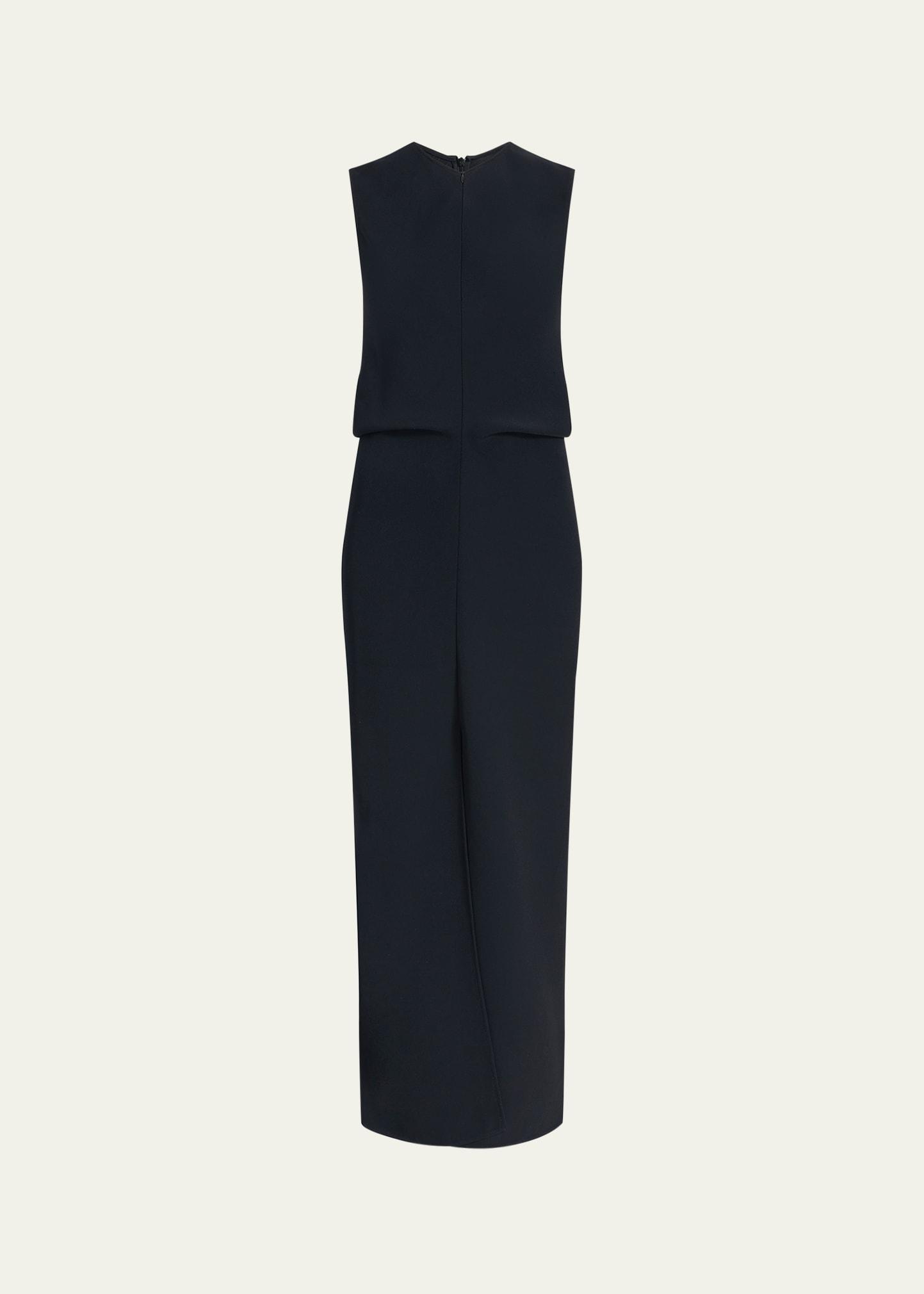 luci long bi-stretch suiting dress