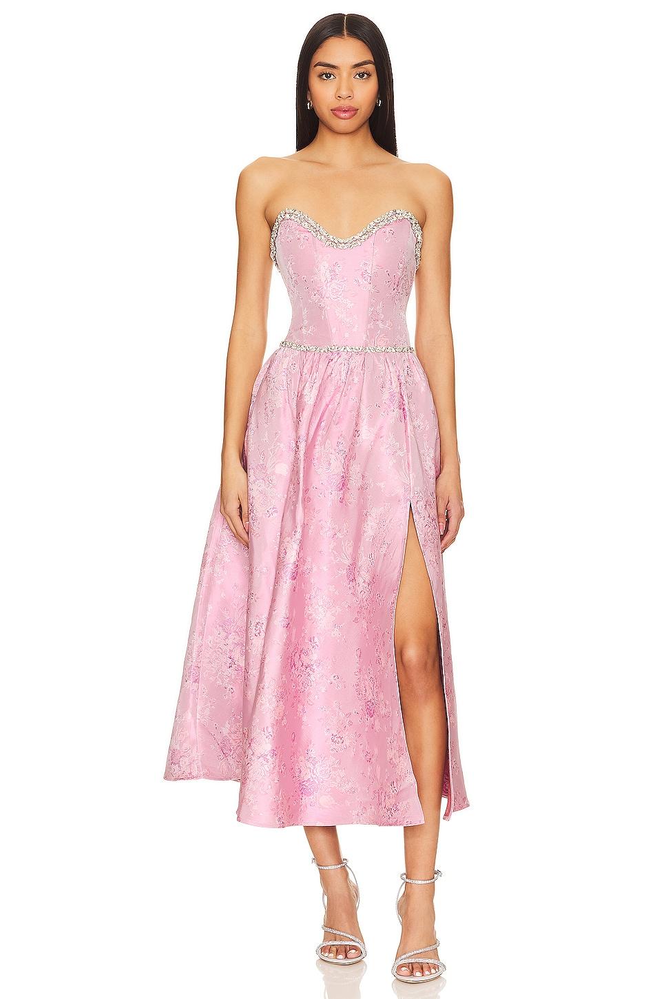 lucia corset midi dress