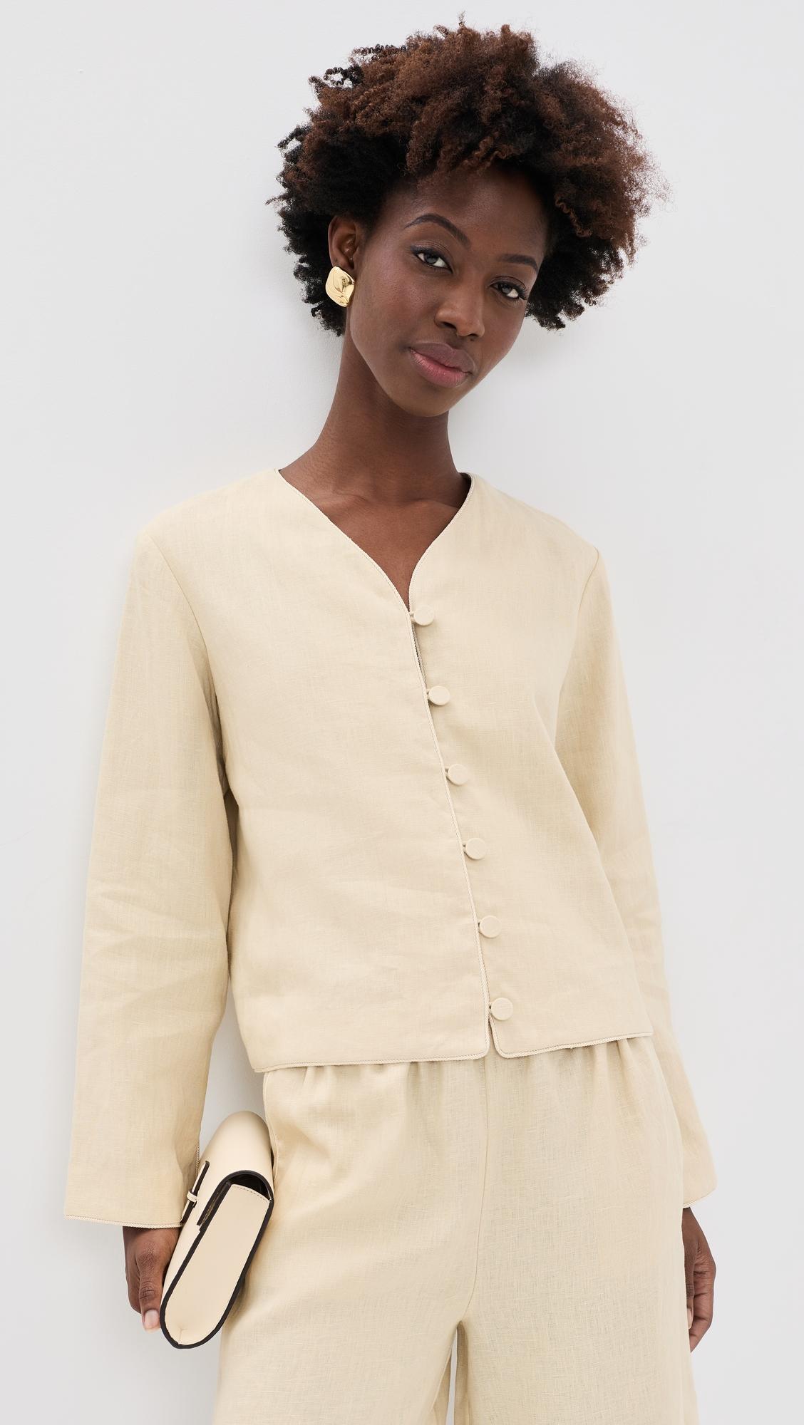 lucia linen blouse