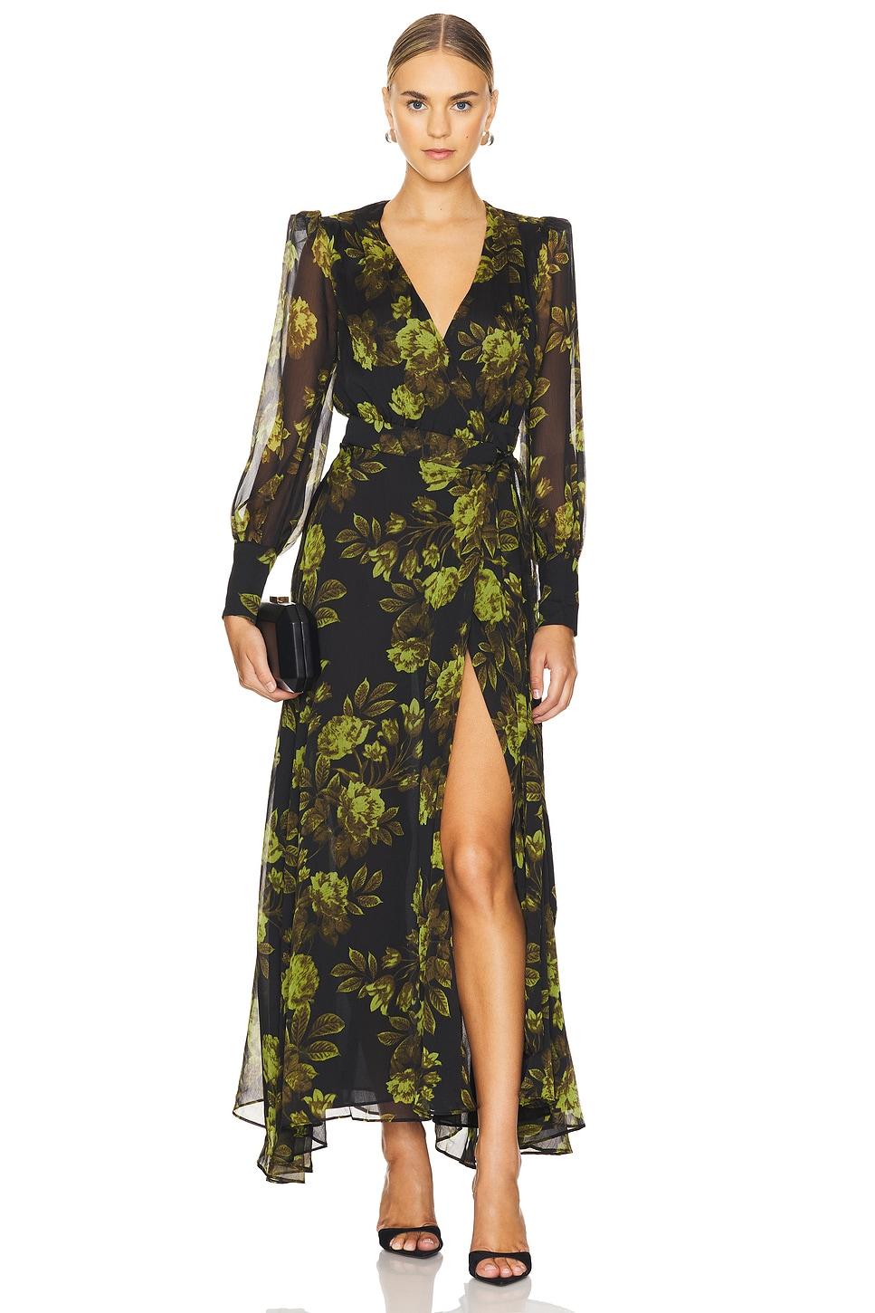 lucianna maxi wrap dress