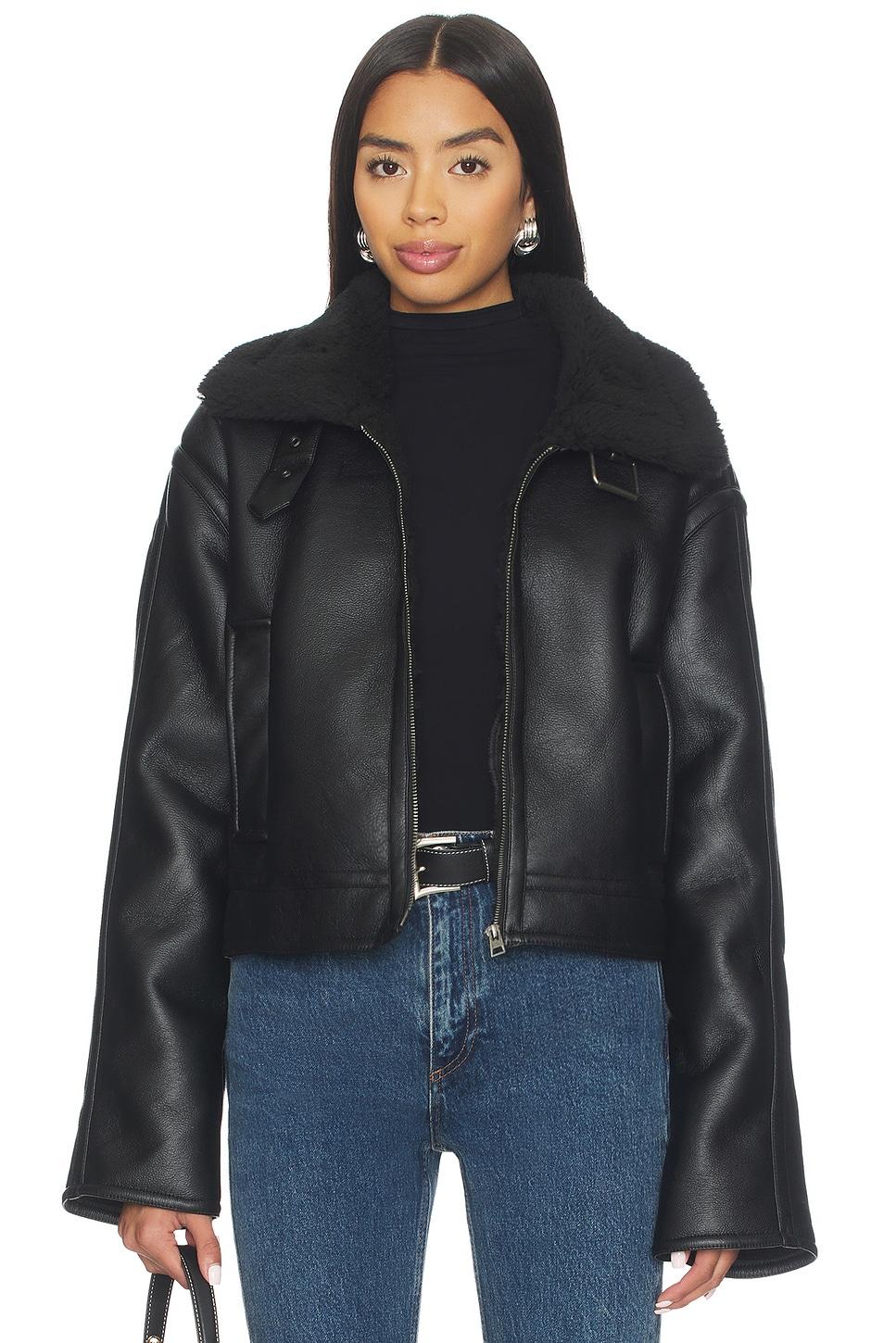 lucinda faux leather jacket