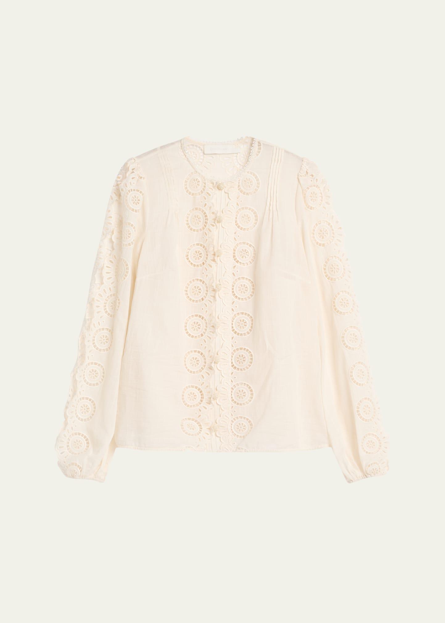 lucky embroidered blouse
