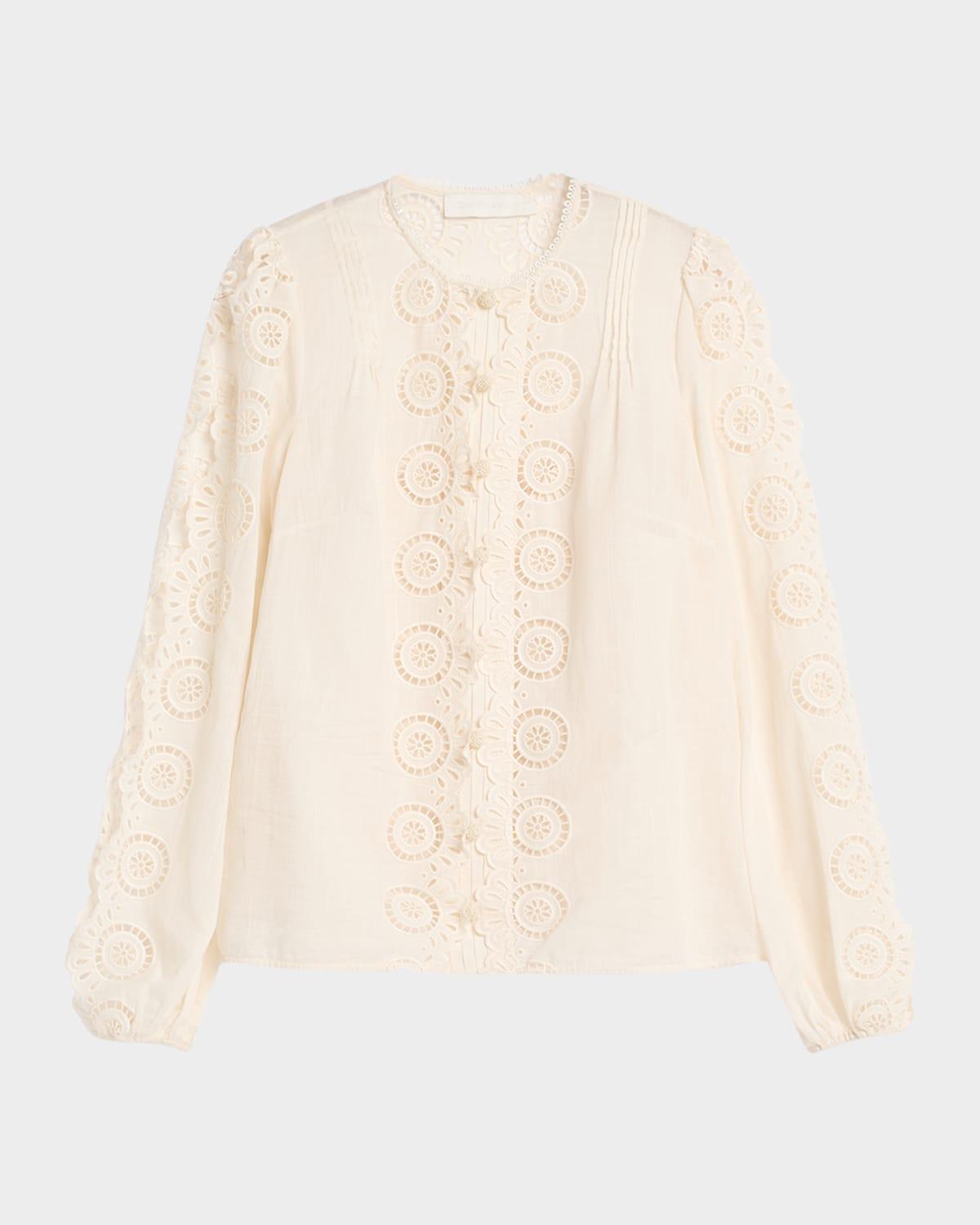 lucky embroidered blouse