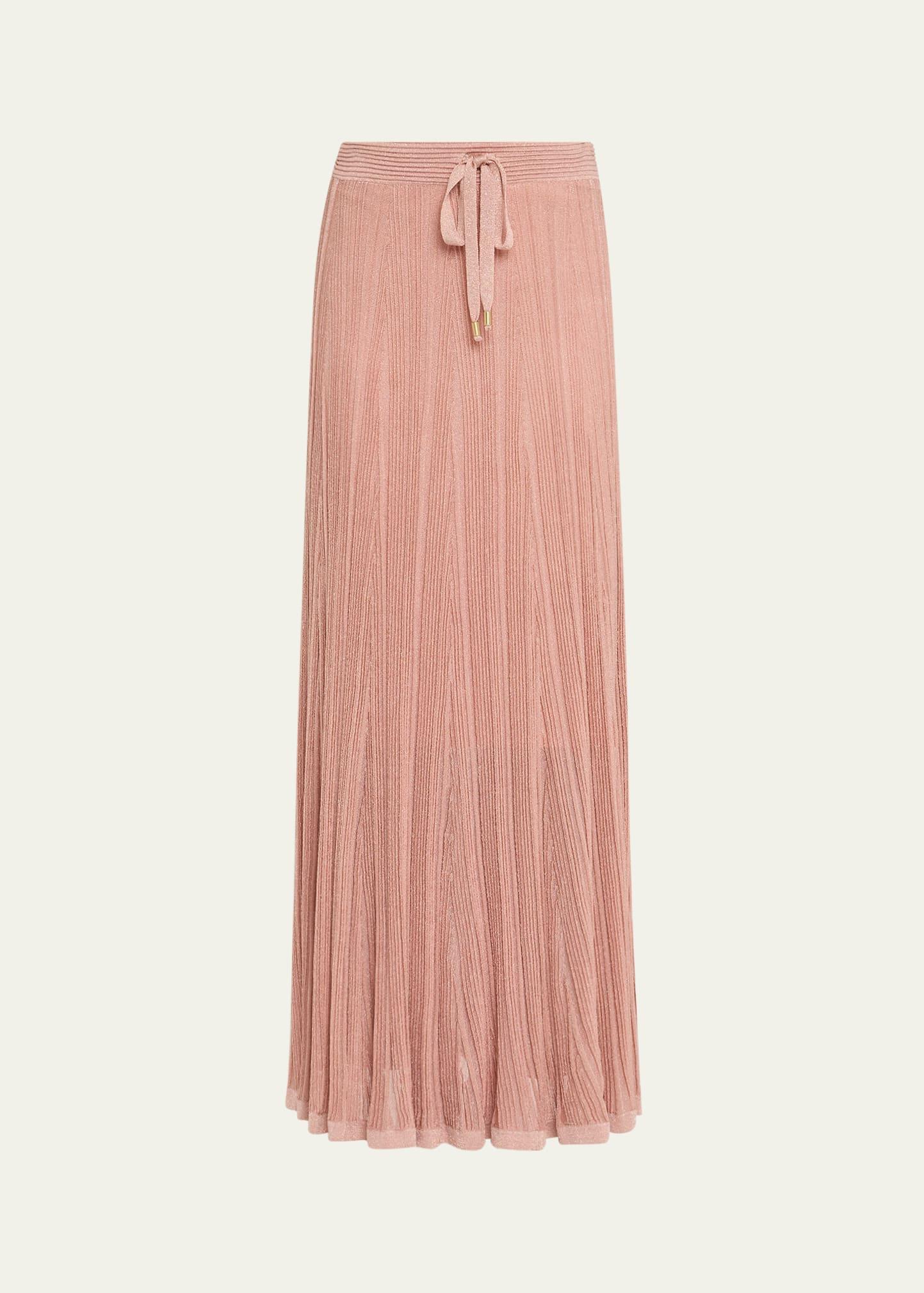 lucky metallic maxi skirt