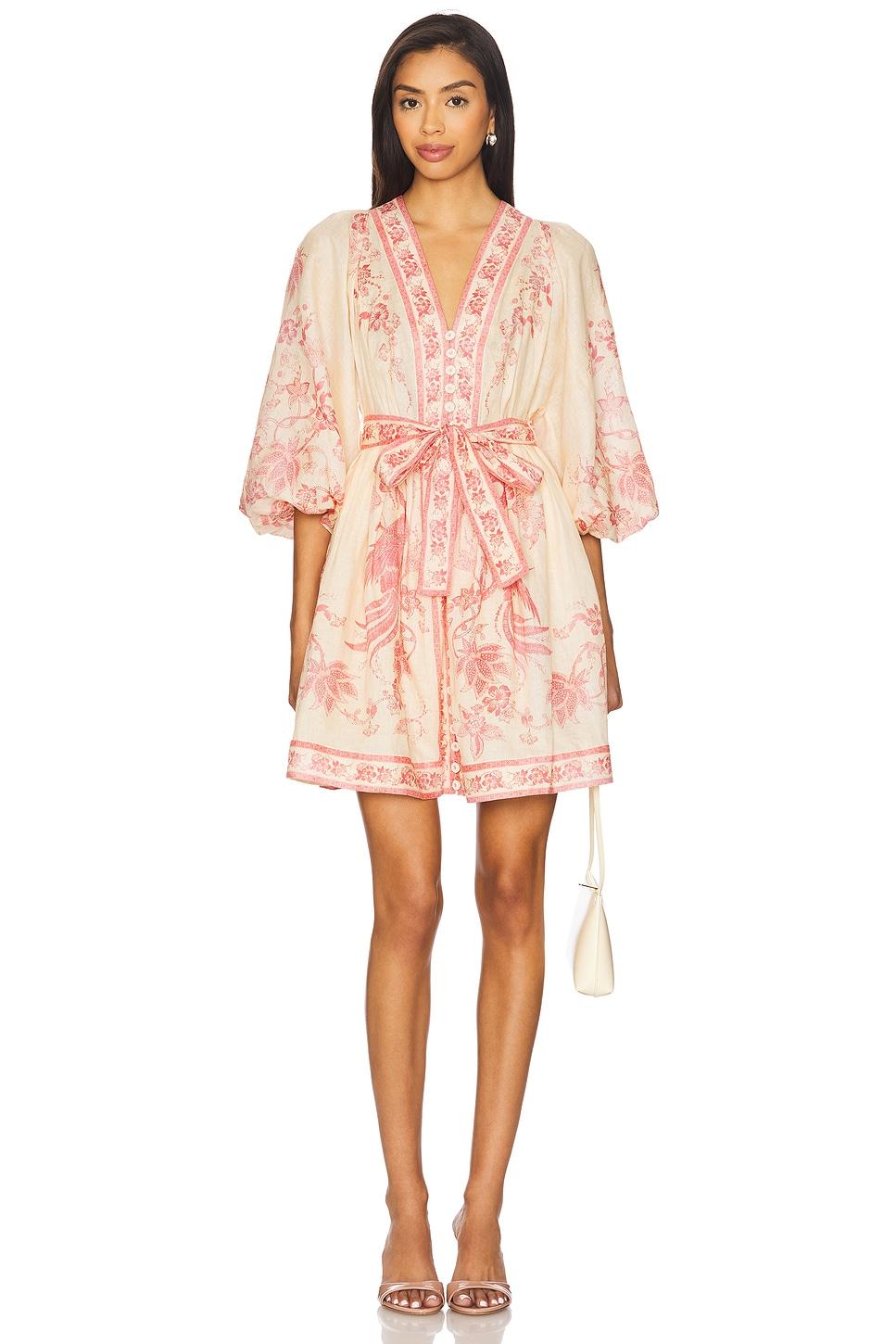 lucky plunge mini dress