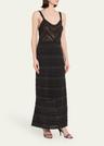 lucky sleeveless lace knit dress