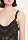lucky sleeveless lace knit dress