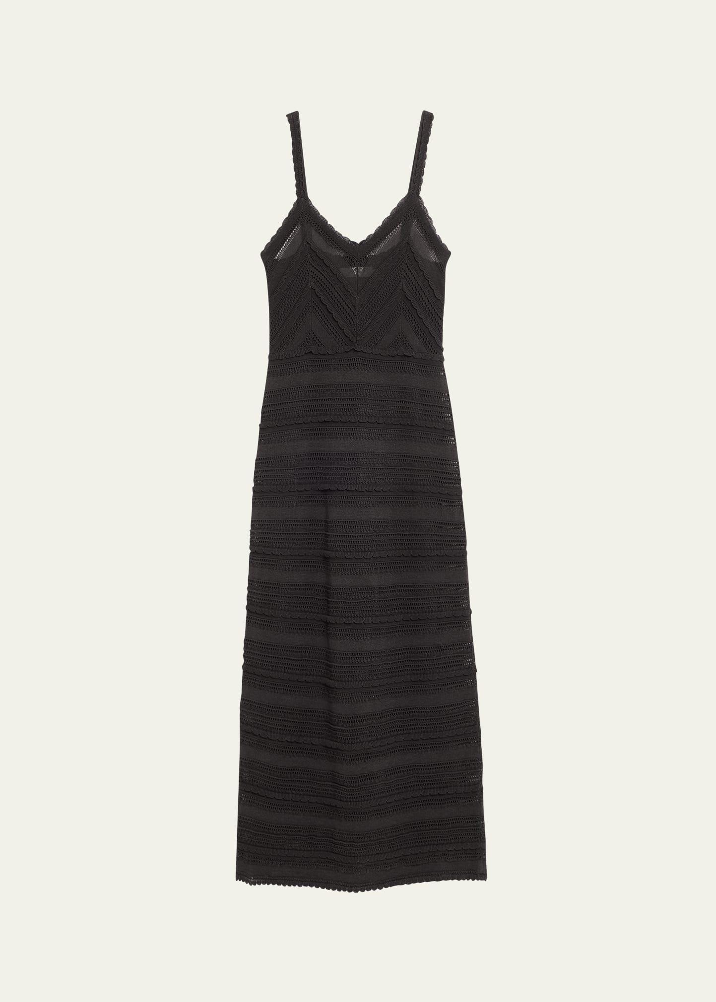 lucky sleeveless lace knit dress