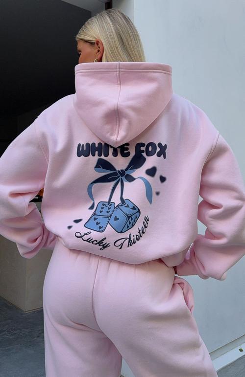 lucky thirteen cheyenne oversized hoodie soft pink