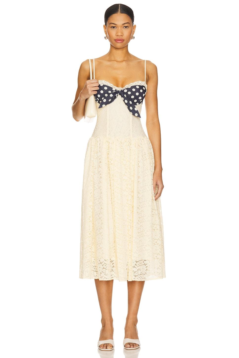 lucy lace midi dress
