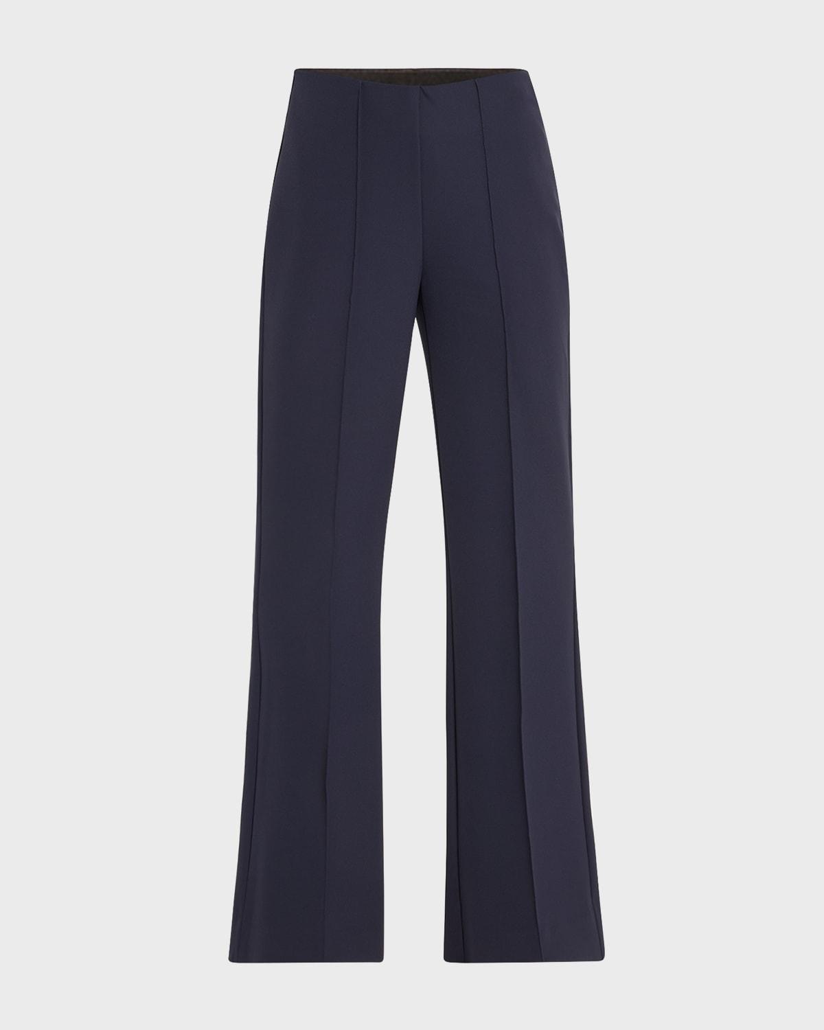 lucy pintuck flare-leg pants