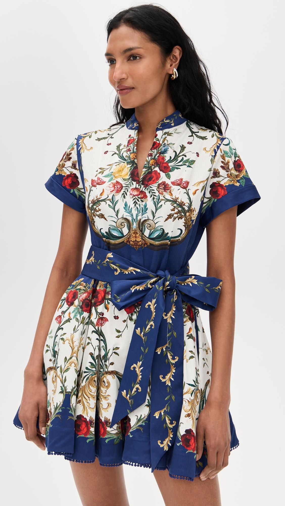 lucy short sleeve mini shirt dress with tie belt