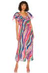 luisa pleated dress