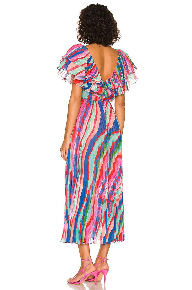 luisa pleated dress