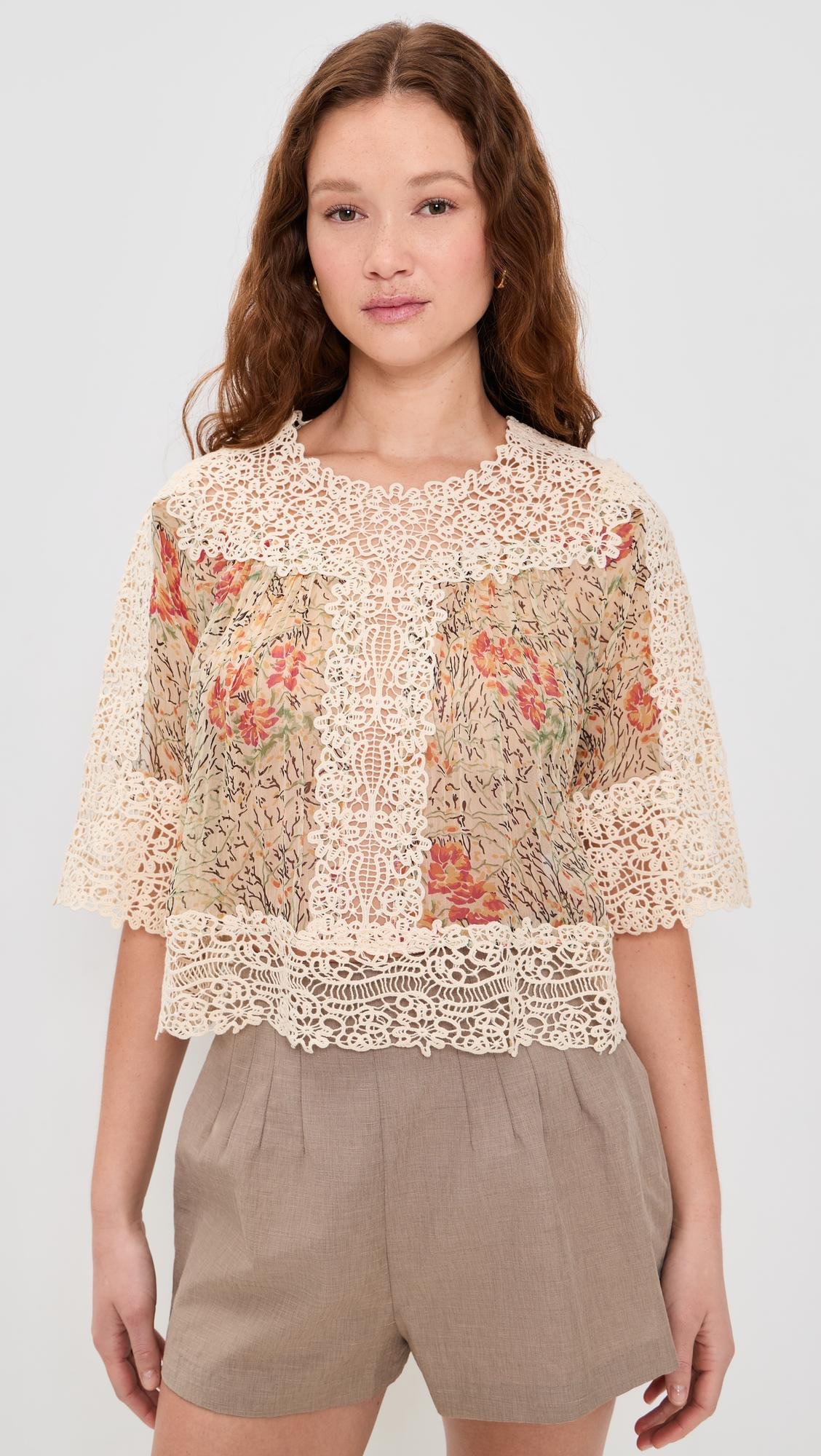 luisa print top