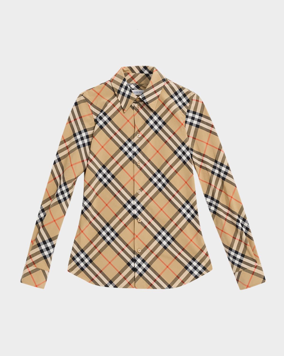 luka check button-down shirt