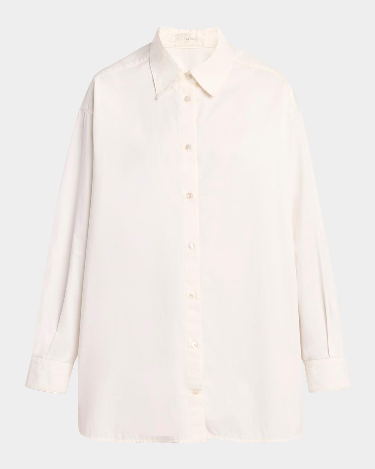 luka cotton-cashmere button-down shirt