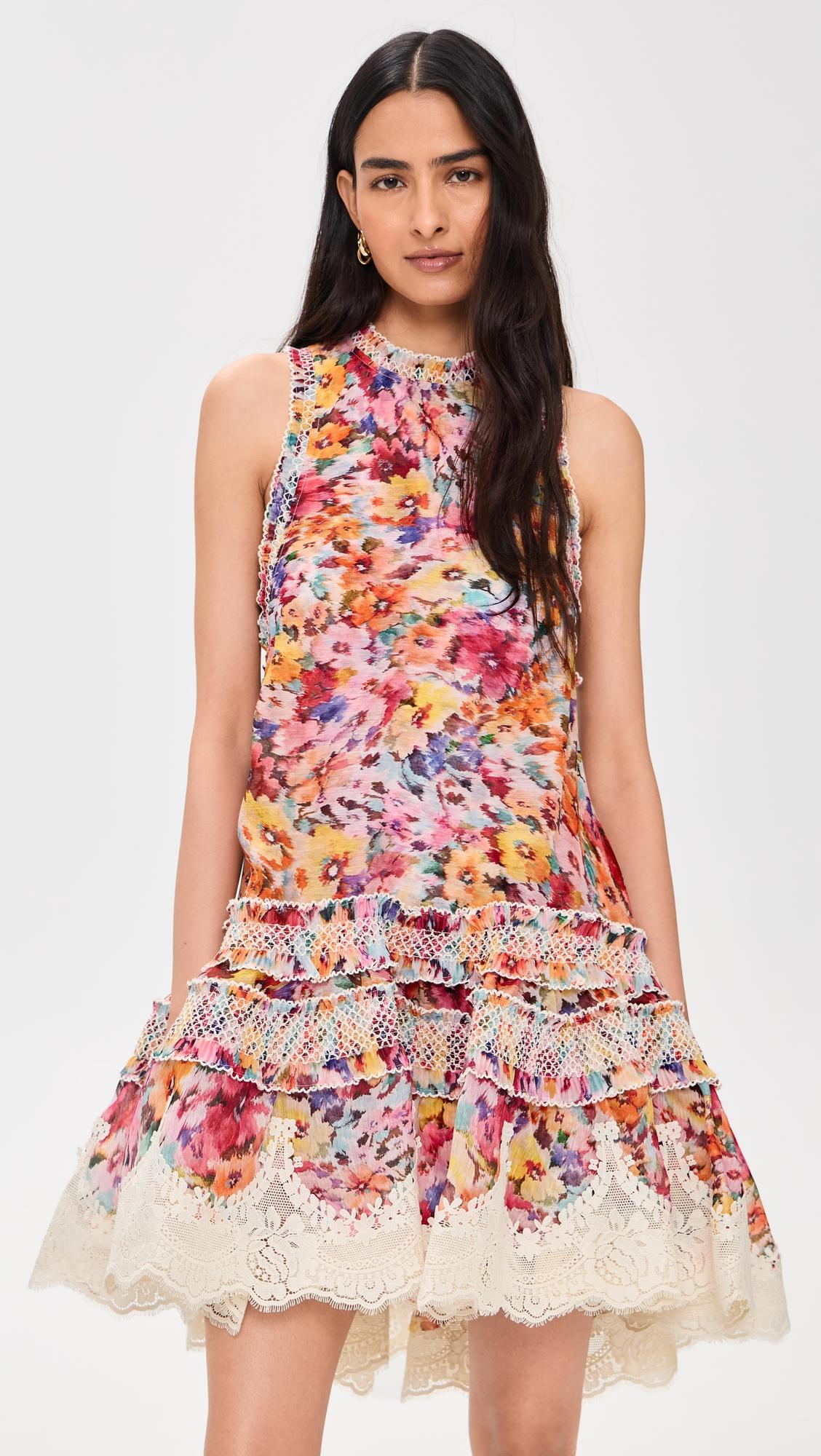 luna shirred lantern dress