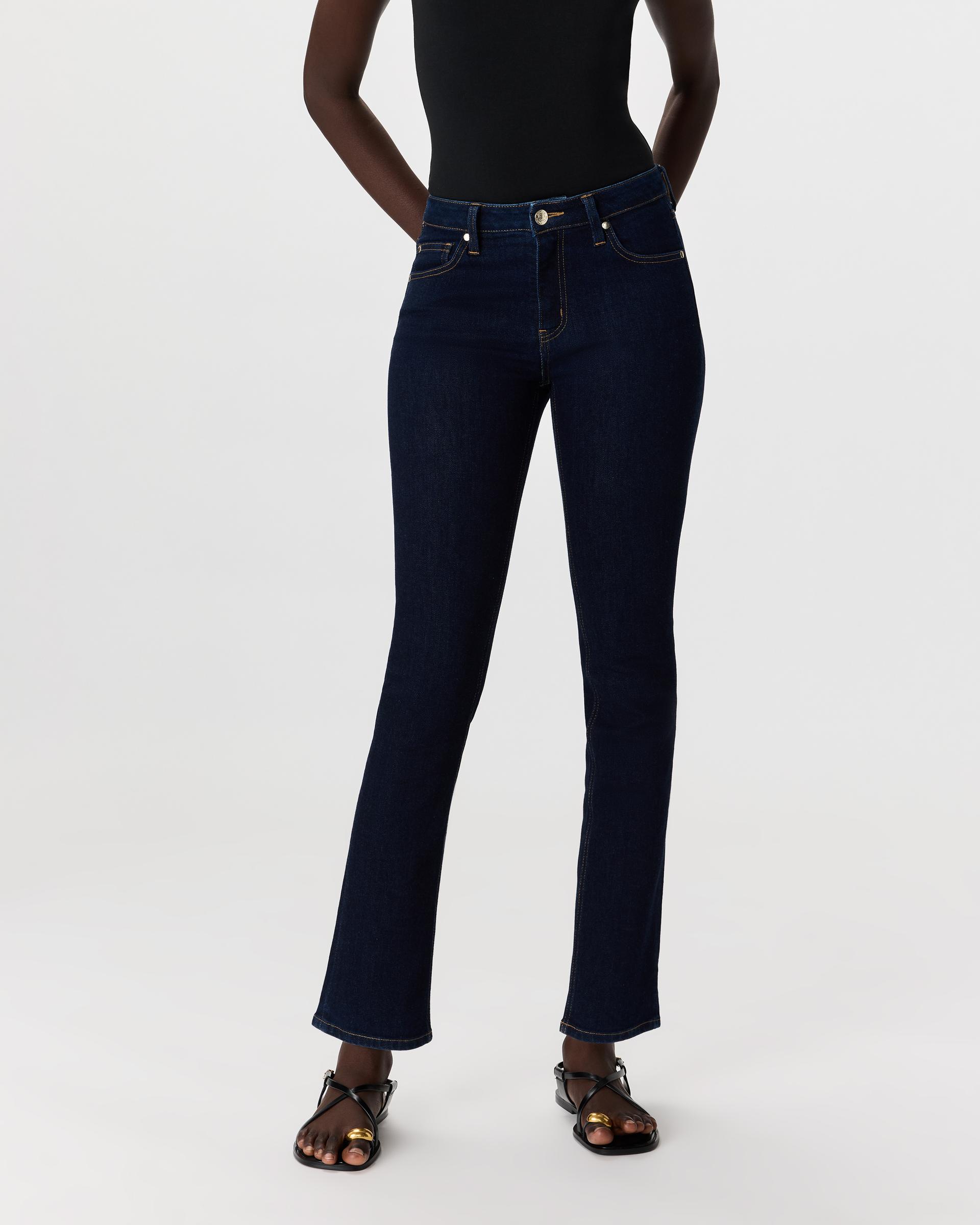 luna stretch slim straight jeans