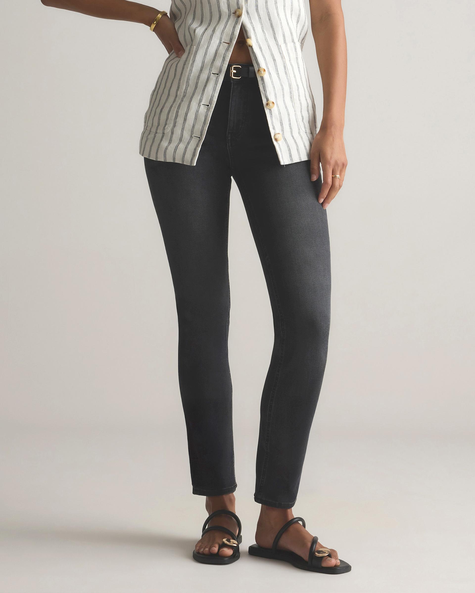 luna stretch slim straight jeans
