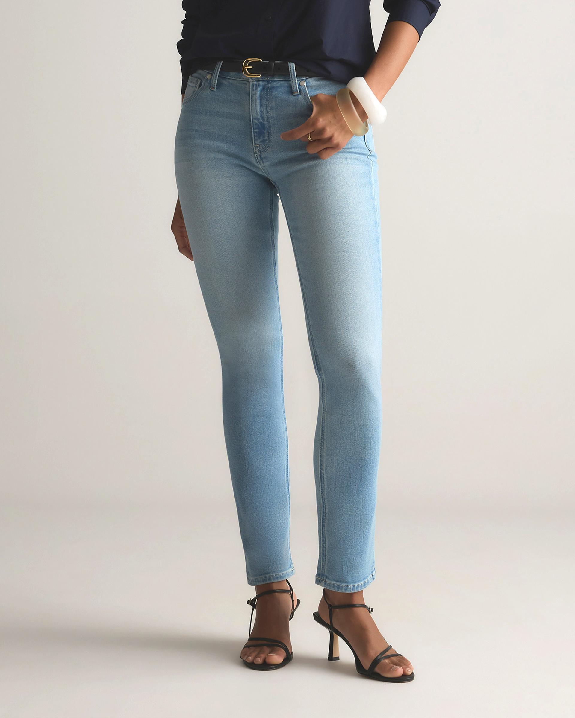 luna stretch slim straight jeans
