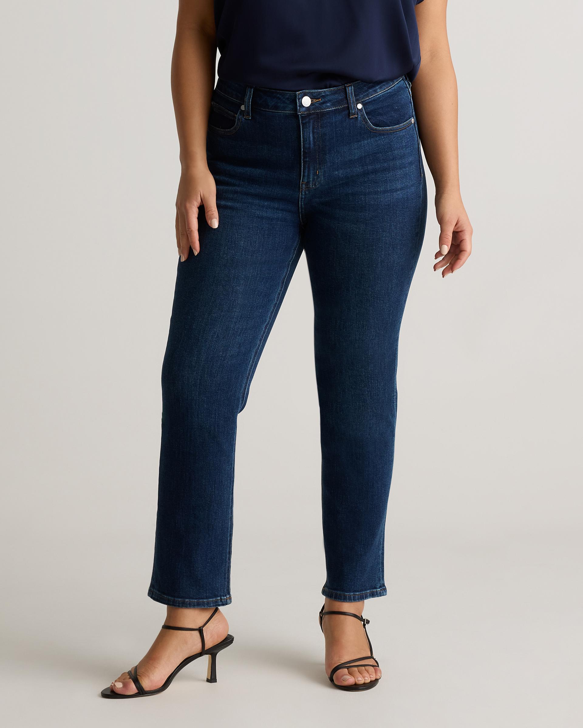 luna stretch slim straight jeans