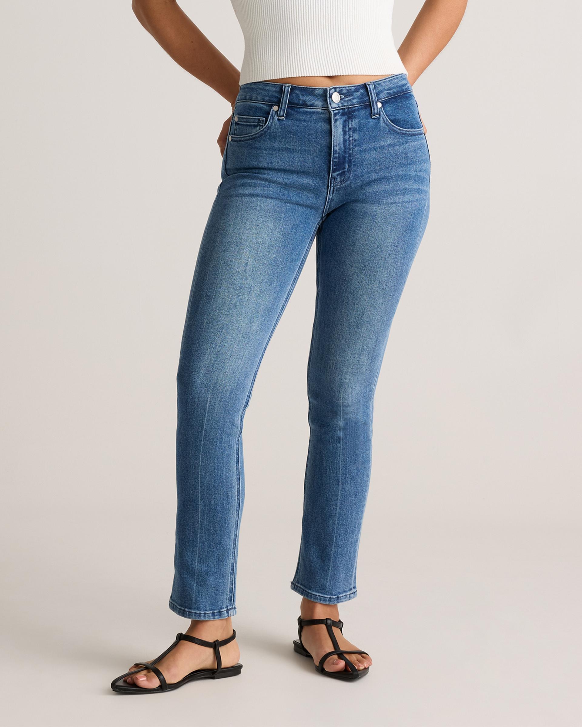 luna stretch slim straight jeans
