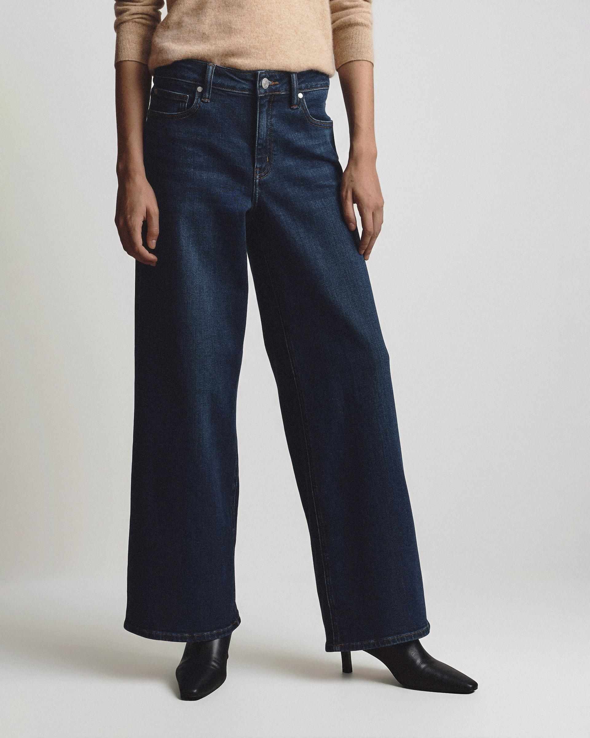 luna stretch wide leg jeans
