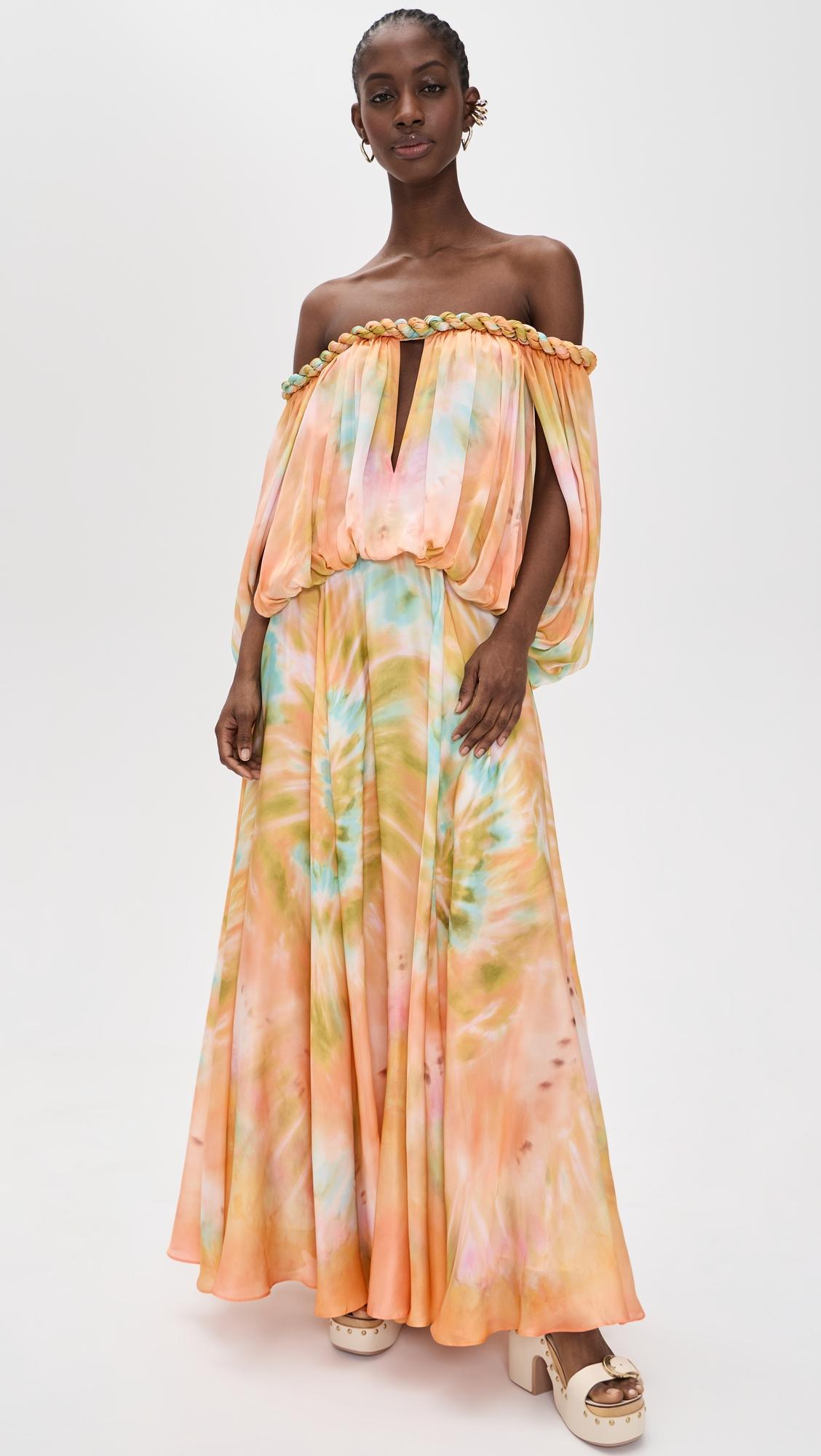luna twist billow gown