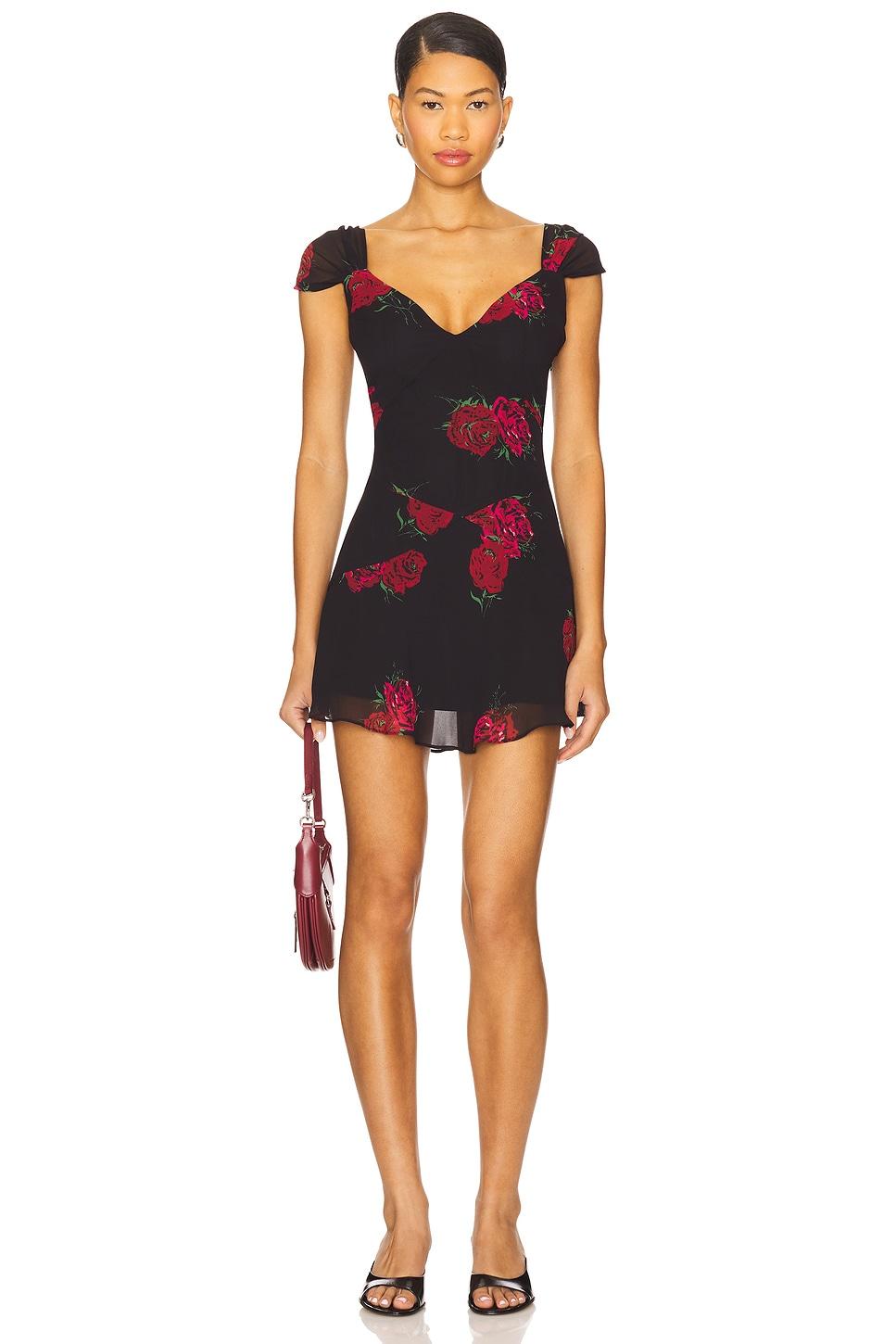 lunarose chiffon mini dress