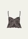 lunch date eyelet cropped top