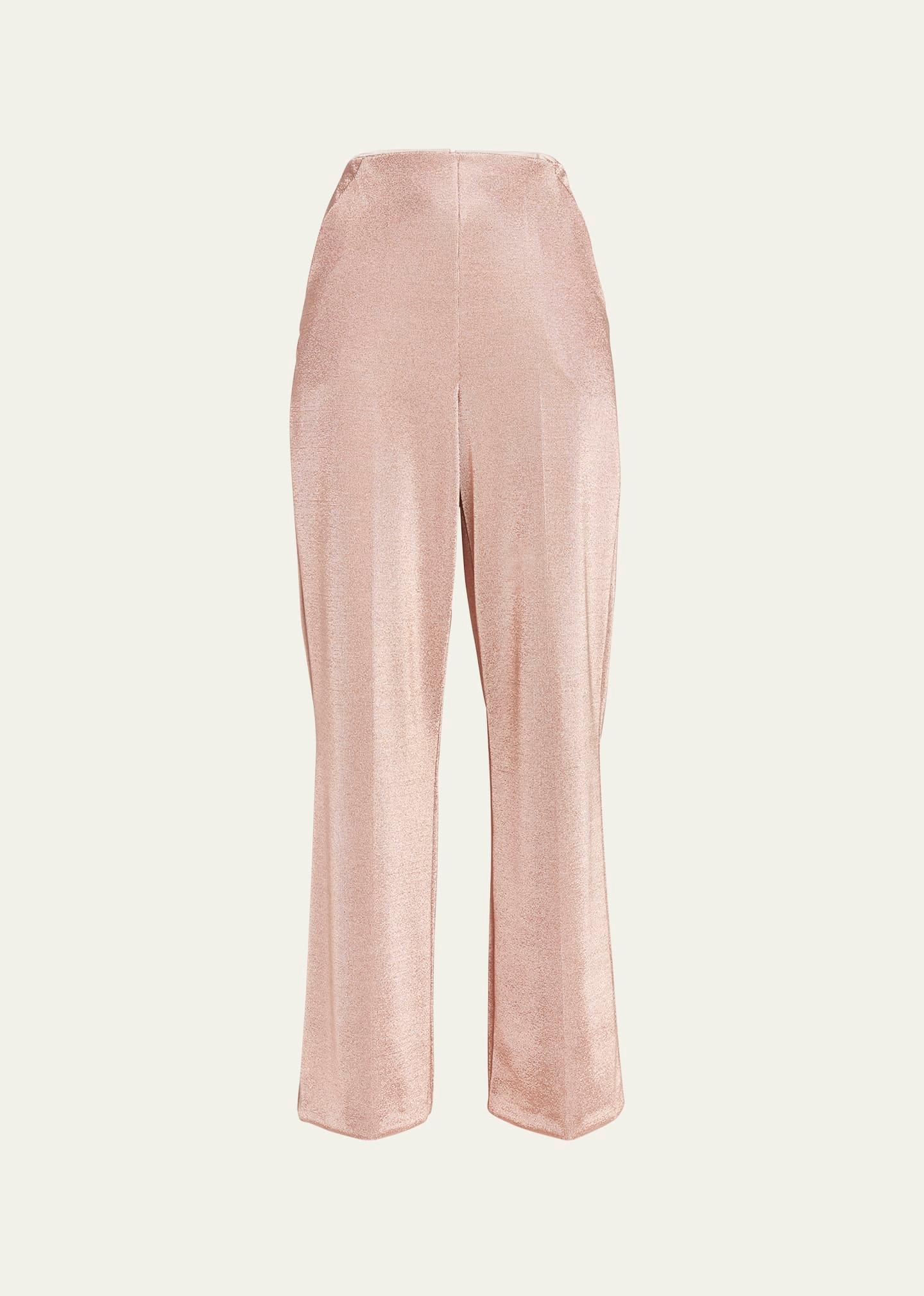 lurex bonded jersey trousers
