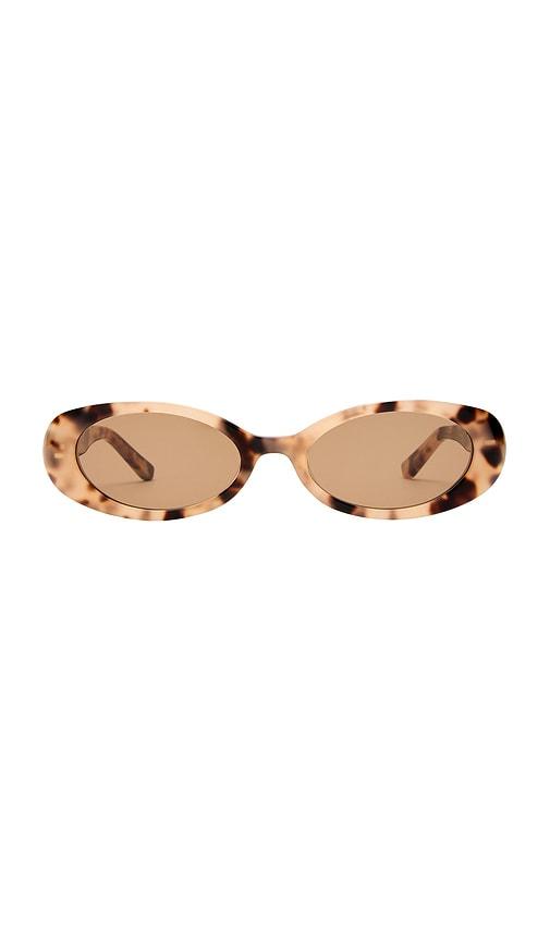 luv lou the morgan sunglasses in brown.